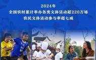 新华鲜报|超220万场!“村字号”文体活动彰显乡村精气神