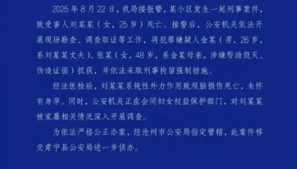 河北沧州杀妻案男方一审被判死刑 知情人：被害人家属将争取孩子抚养权