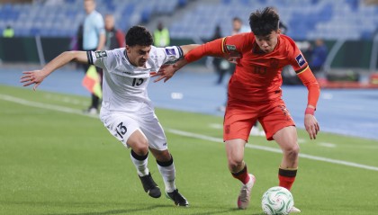 U23亚洲杯-王钰栋险破门李昊两神扑 国足0-0伊拉克