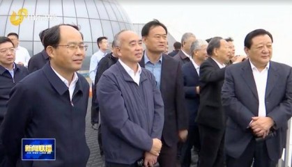 山东省委书记调研期间,前往东方航天港,观看火箭发射