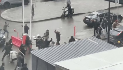 外媒：莫斯科街头发生大规模斗殴，80多人被带往警察局接受调查