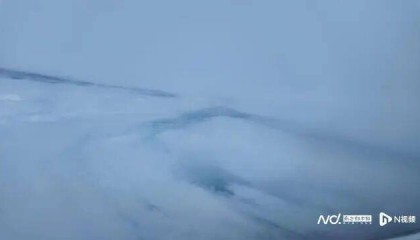 香港一架飞机勇闯风眼核心，拍摄到“桦加沙”内部结构