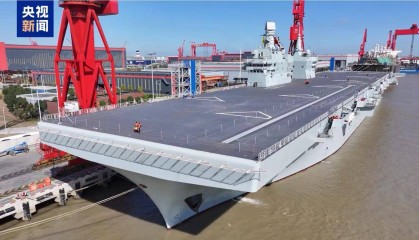 突发！四川舰海试，中国航母也要下饺子，造4万吨巨舰如同造香肠