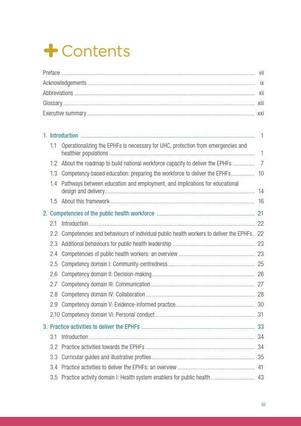 2024基本公共卫生职能的全球能力和成果框架报告（英文版）