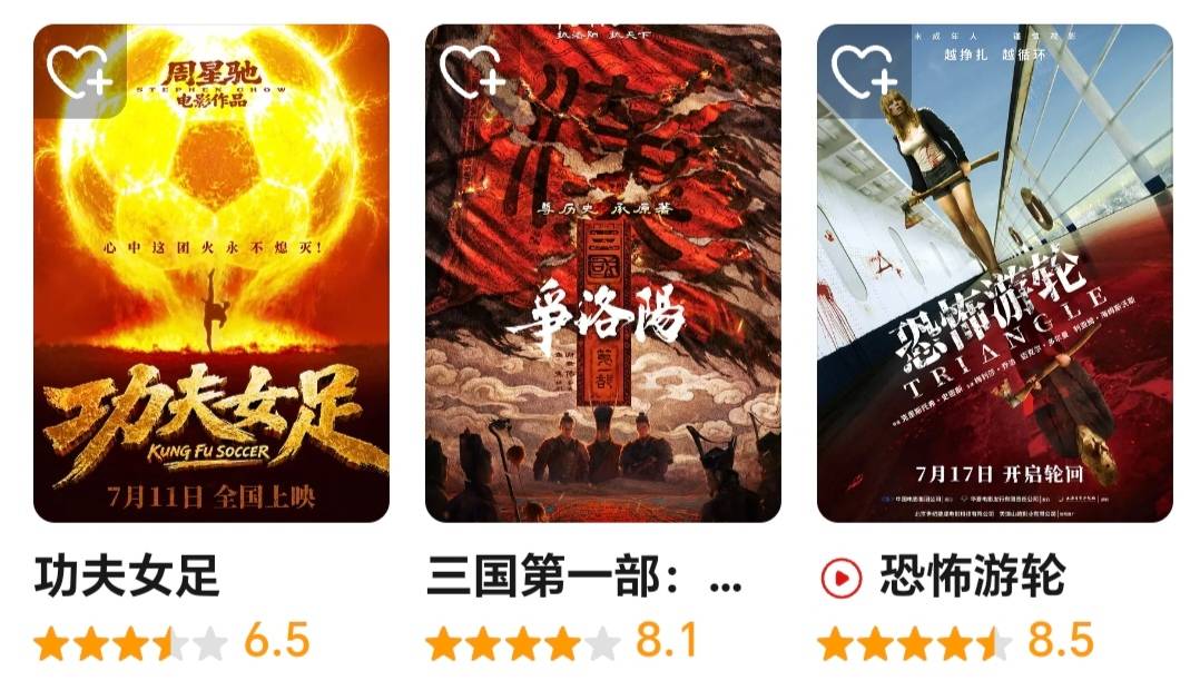 周星驰《功夫女足》豆瓣跌至6.5分 上映6天票房近10亿
