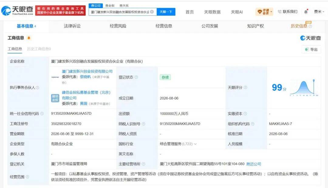 出资100亿！厦门建发新落子的投资公司会投什么项目？