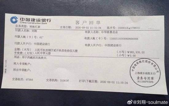 刘翔：已获49.4万买断费