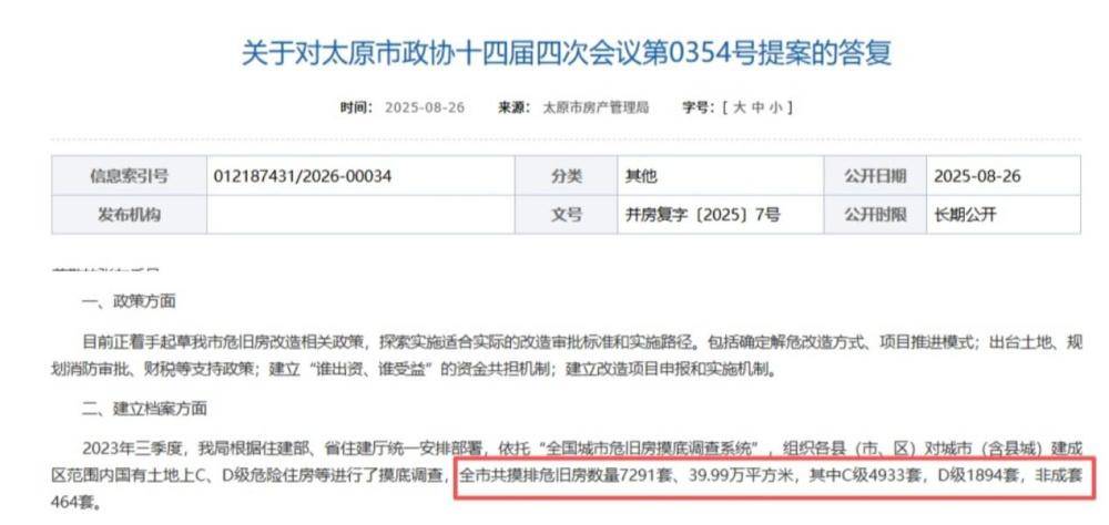 立法落地！太原危旧老楼迎来原拆原建新路径